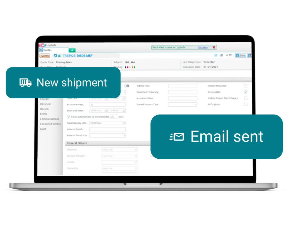 direct shipment is created with automatically trigger
